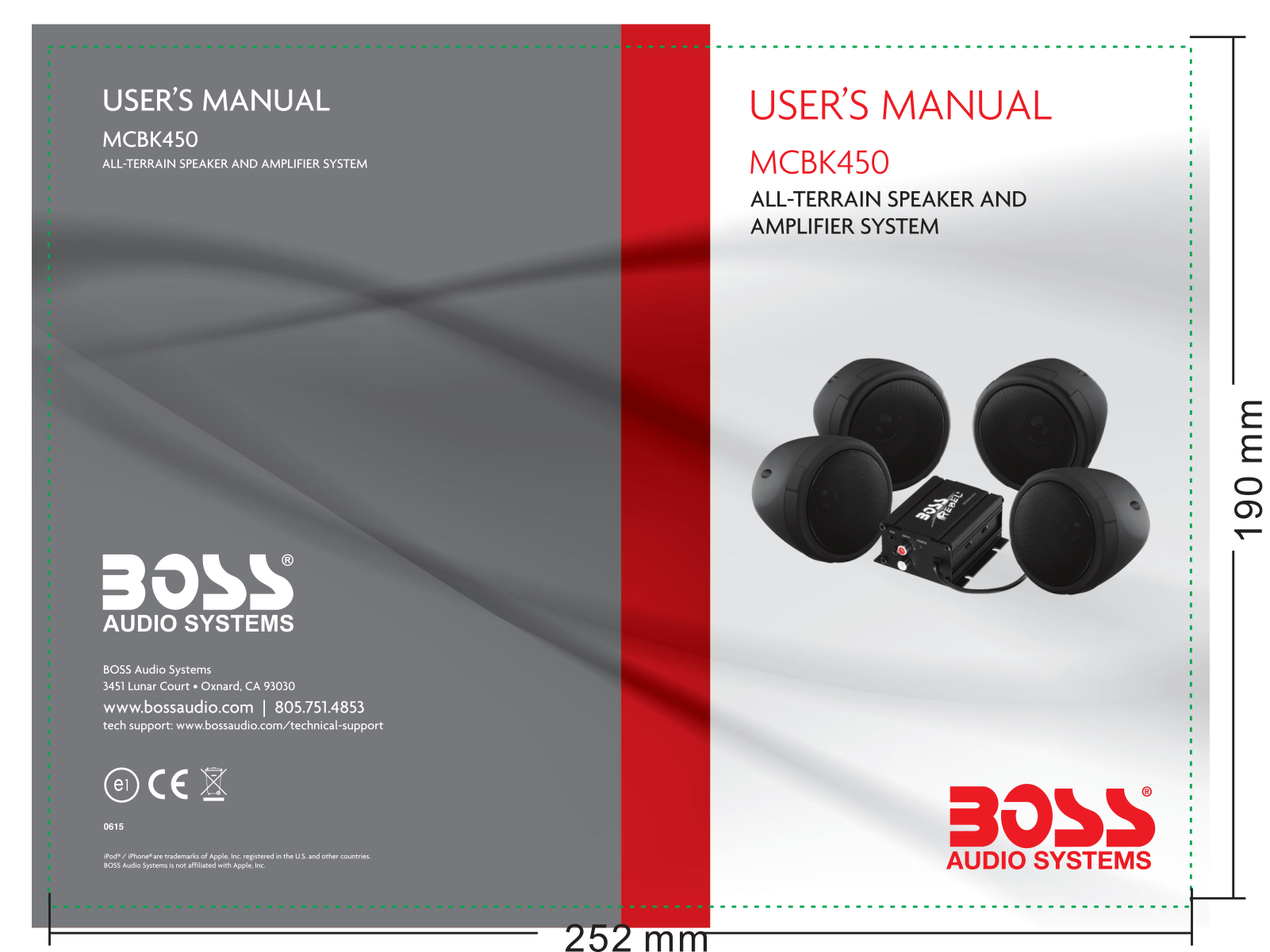 Boss Audio MCBK450 User Manual