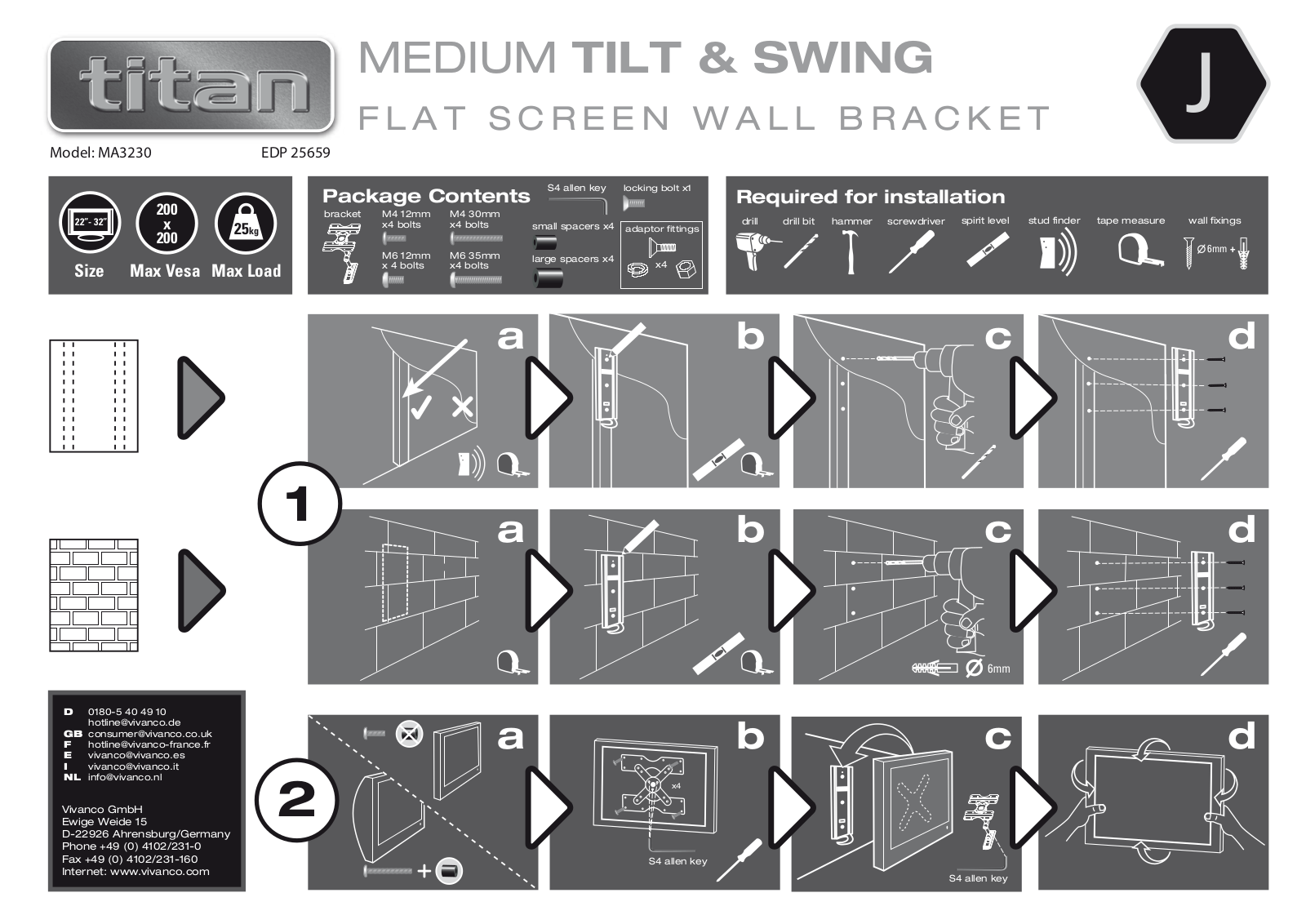 Titan MA 3230 User Manual