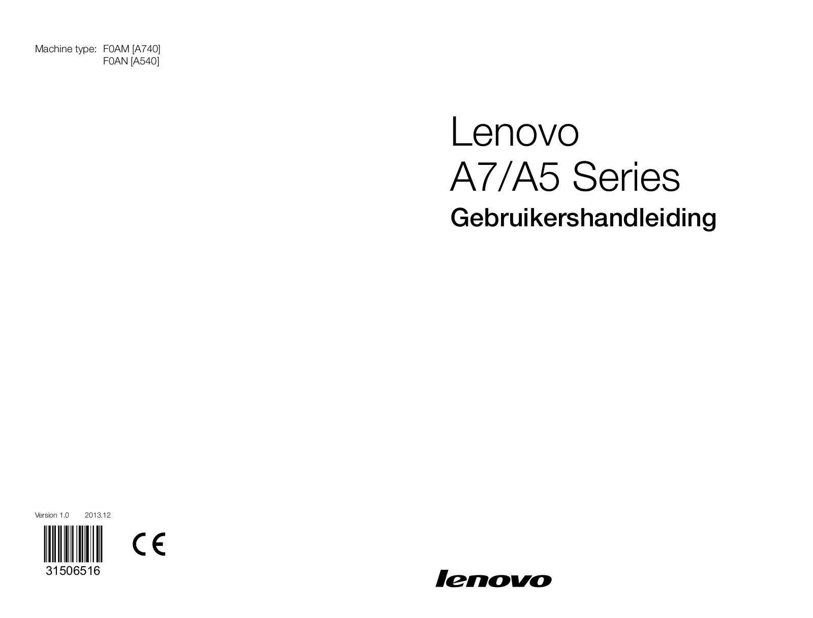 Lenovo IdeaCentre A5 Series User Guide