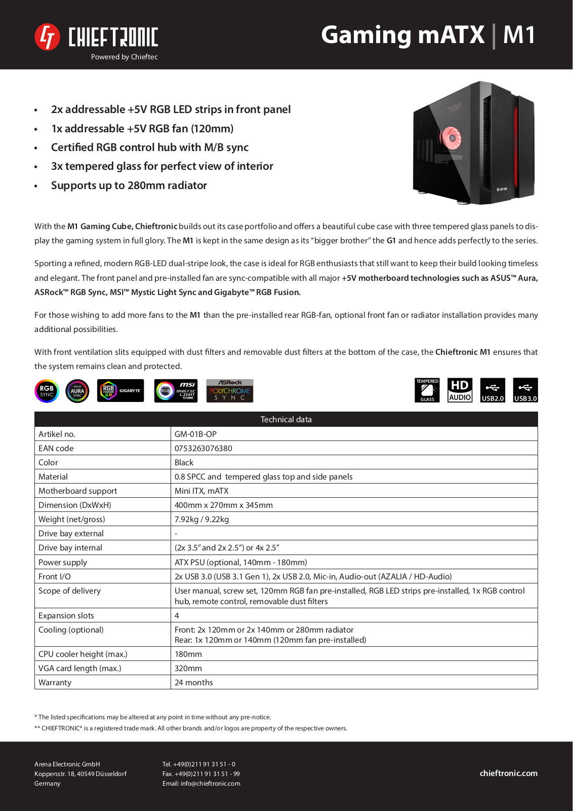 Chieftec GM-01B-OP User Manual