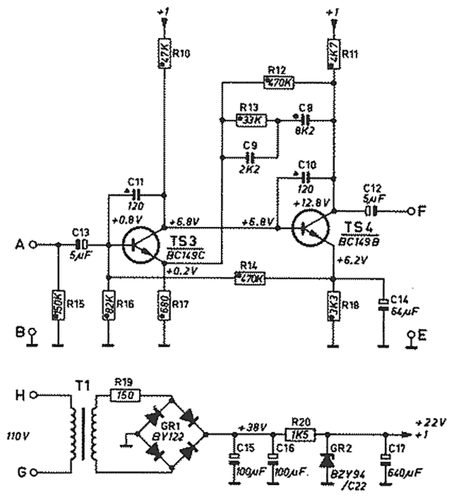 Philips 22GH905 Schematic