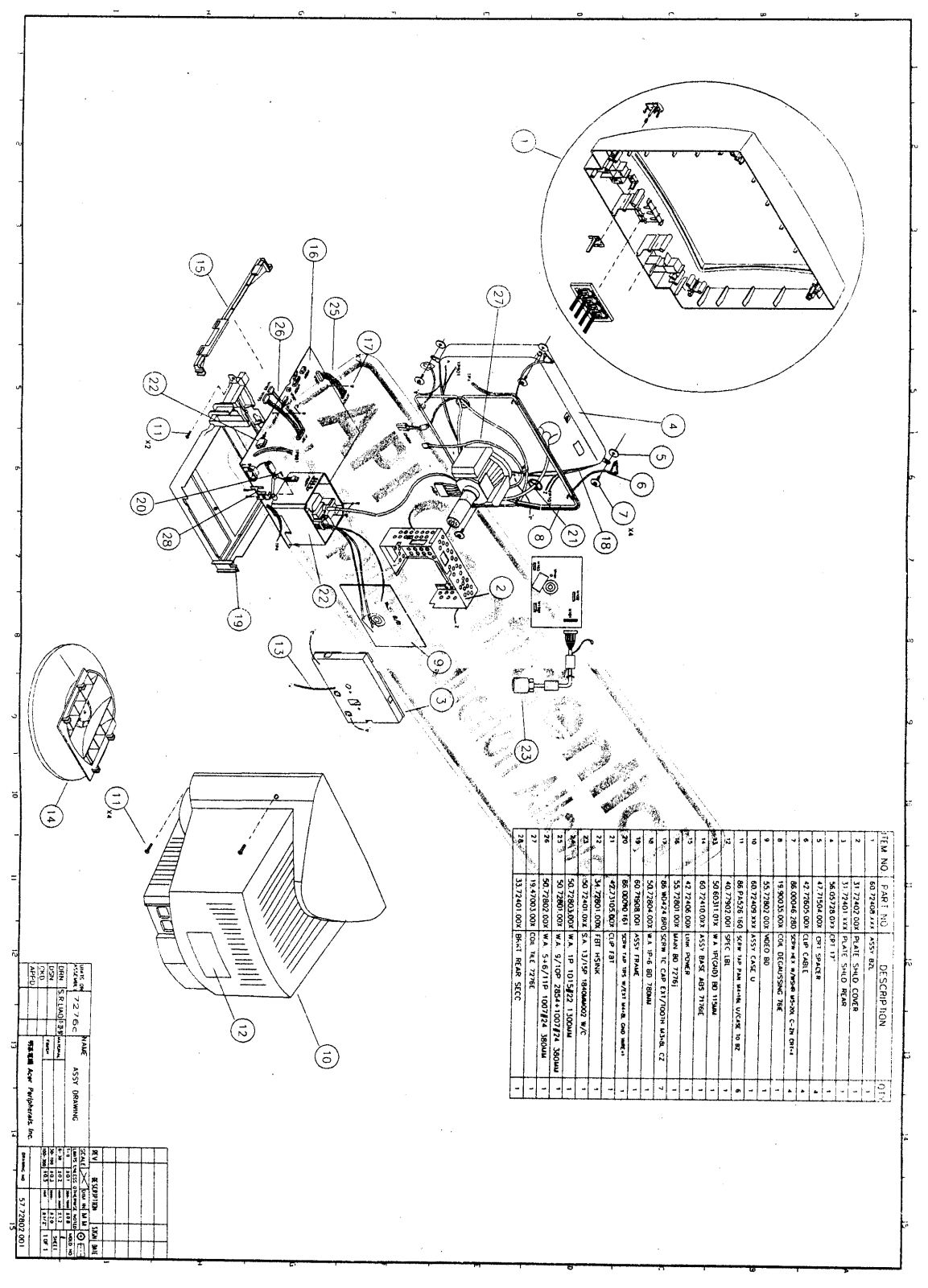 Acer 1772 ie, 7276C, 76C Schematic