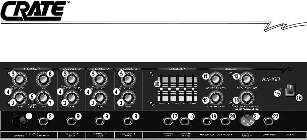 Crate Amplifiers KX-80 User Manual