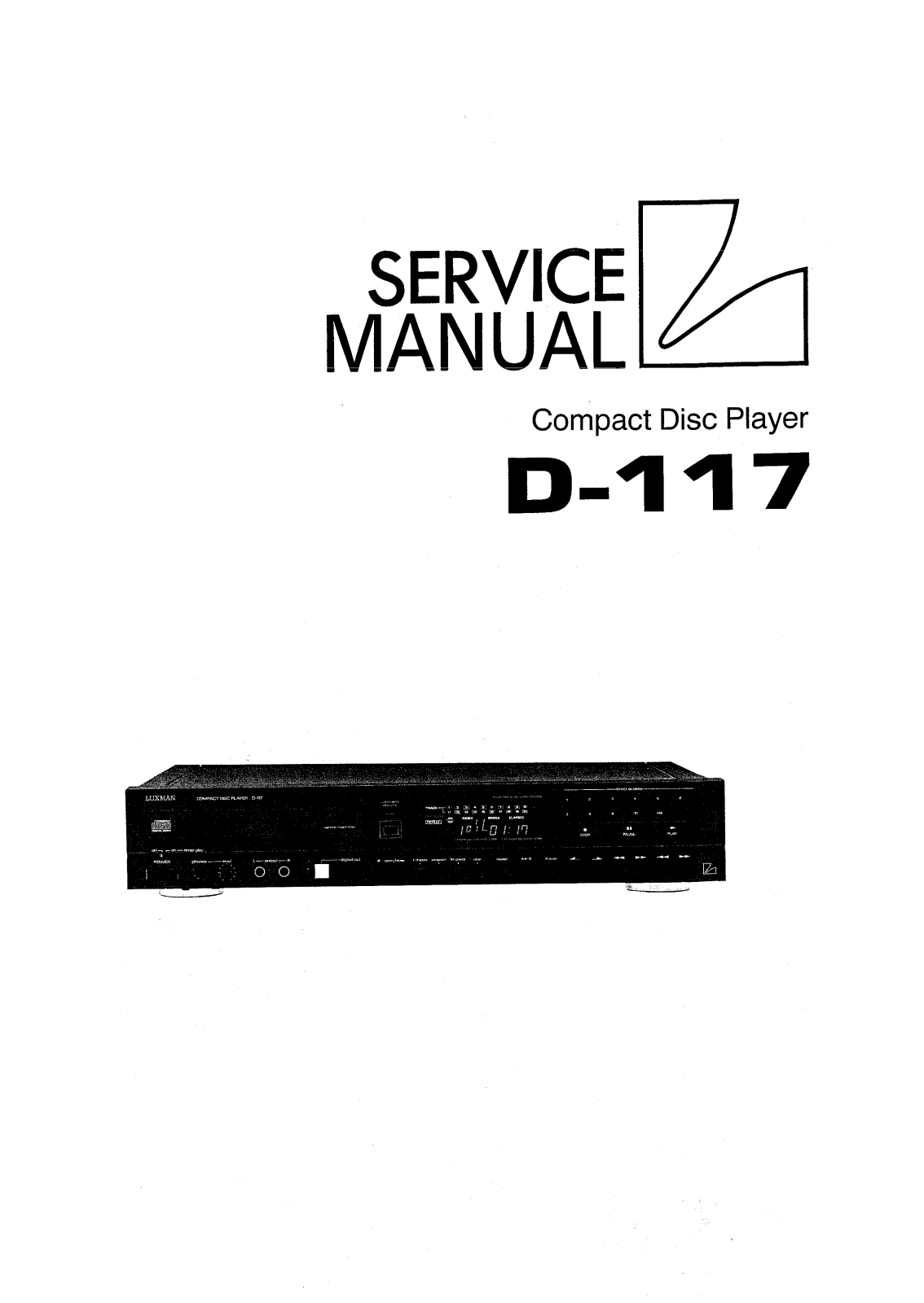 Luxman D-117 Service manual