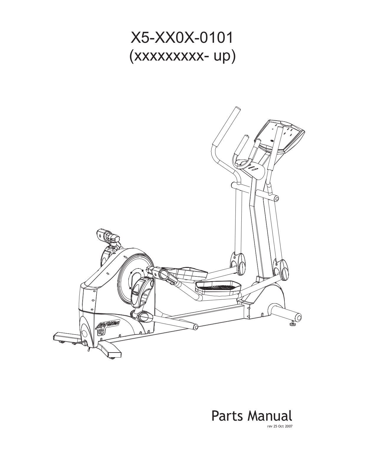 Life Fitness X5-101 User Manual