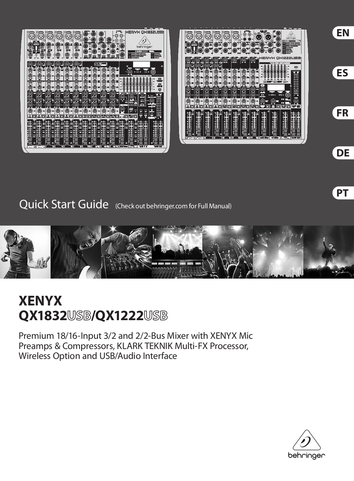 Behringer QX1832, QX1222 User Manual