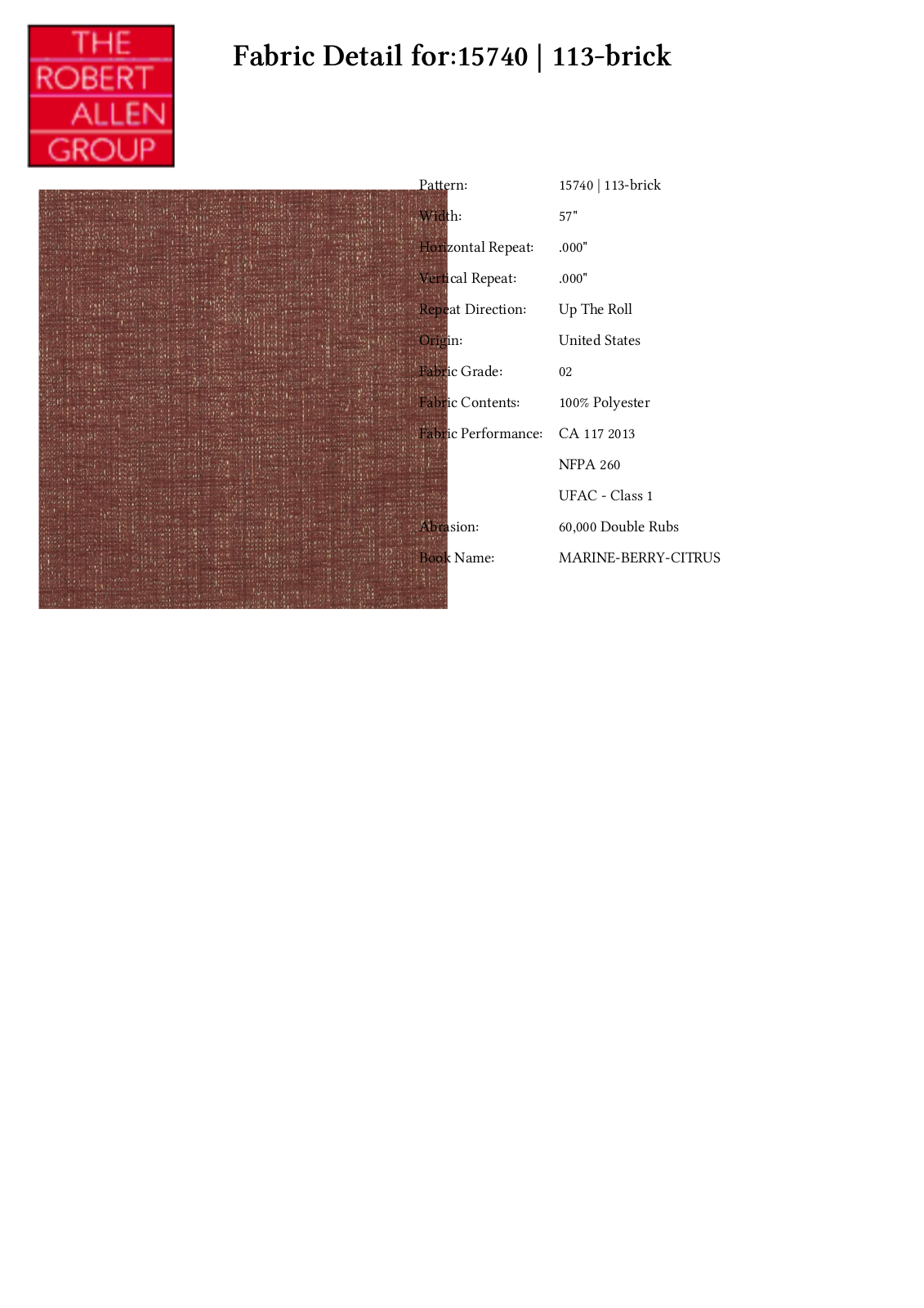 Duralee CRAL5092 Specifications - ManualMachine.com