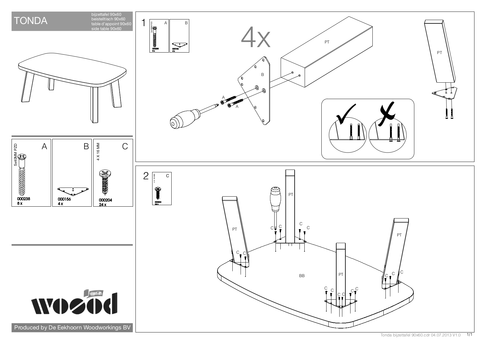 Woood Tonda User Manual