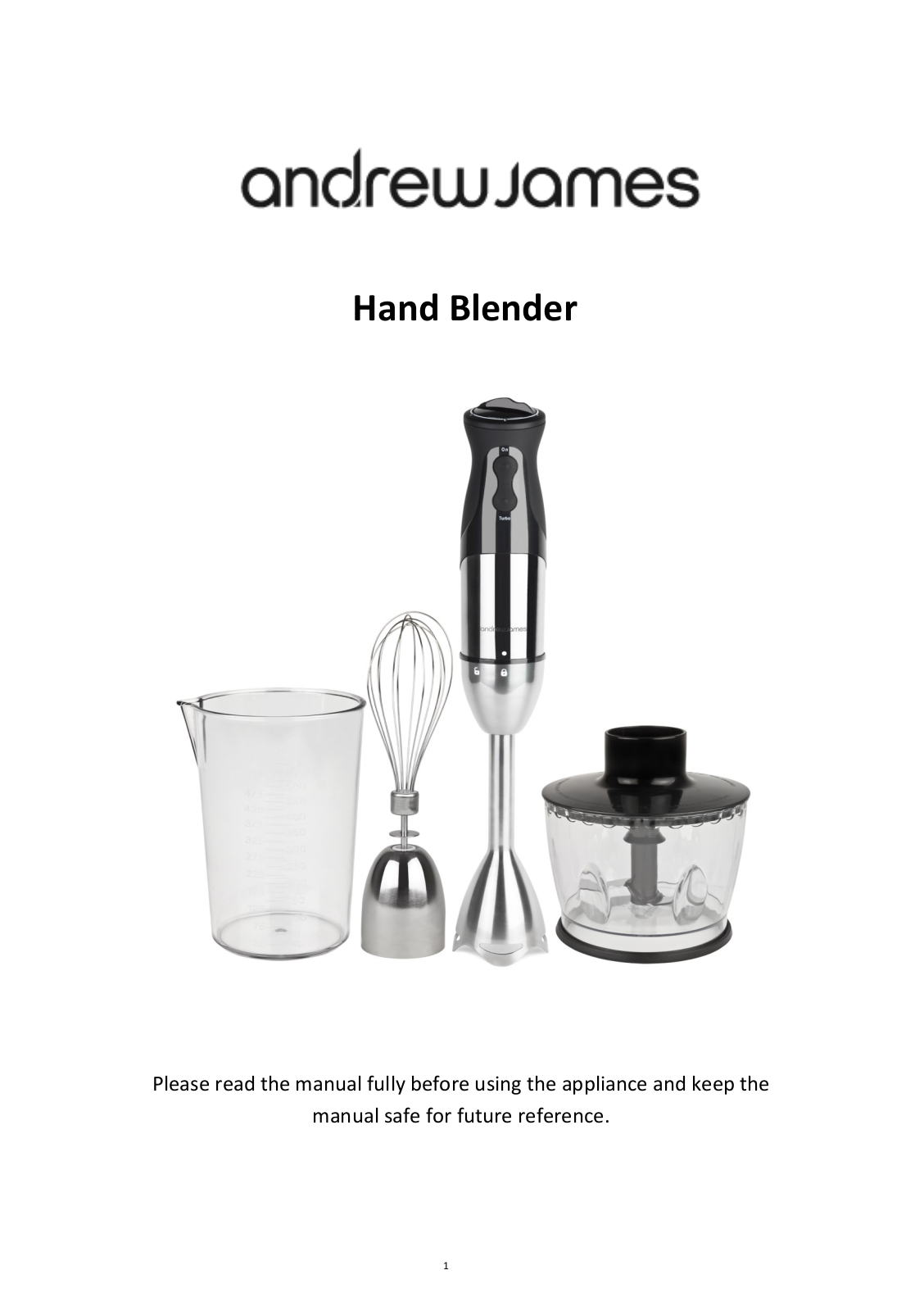 Andrew James Hand Blender User Manual