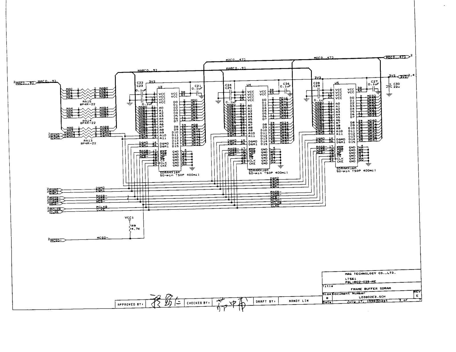 MAG LT561 Schematic