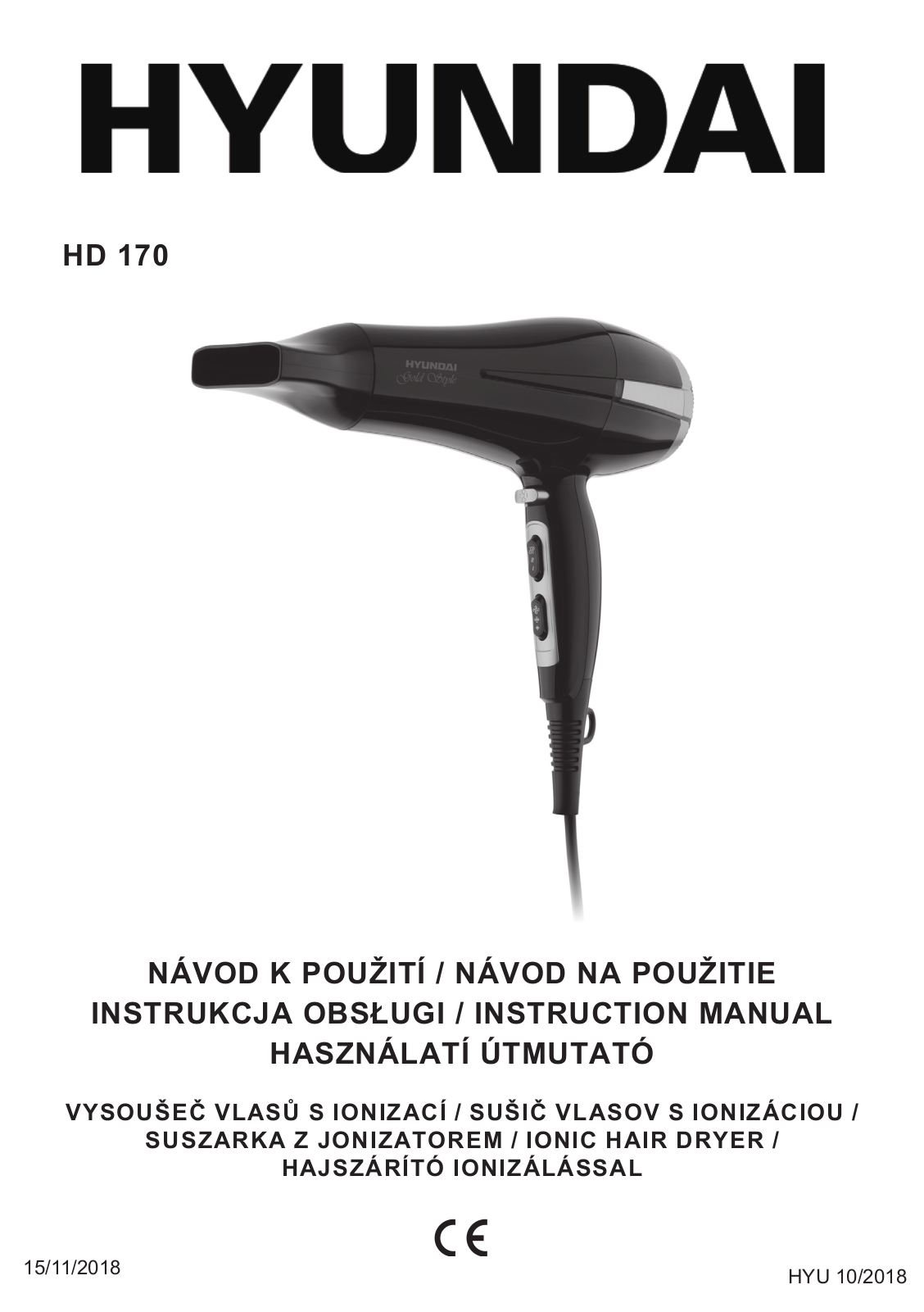 Hyundai HD 170 User Manual