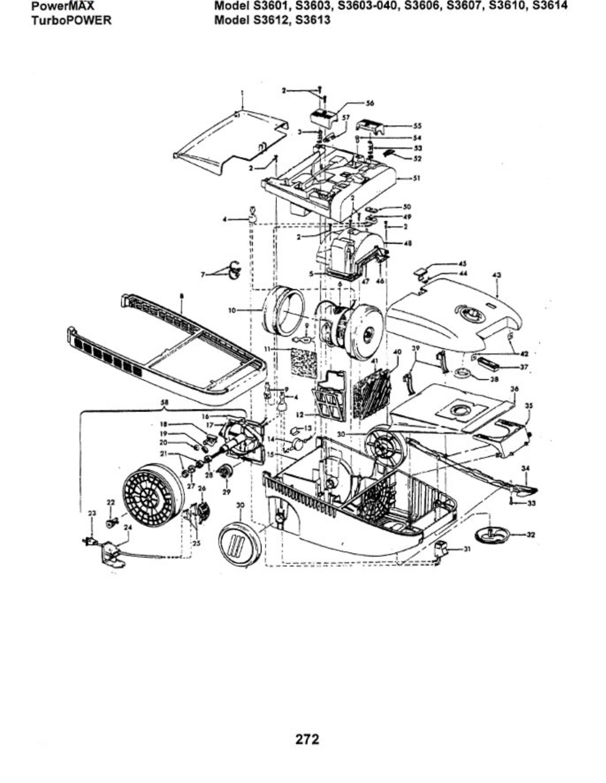 Hoover S3606, S3603-040, S3601, S3613, S3612 Owner's Manual