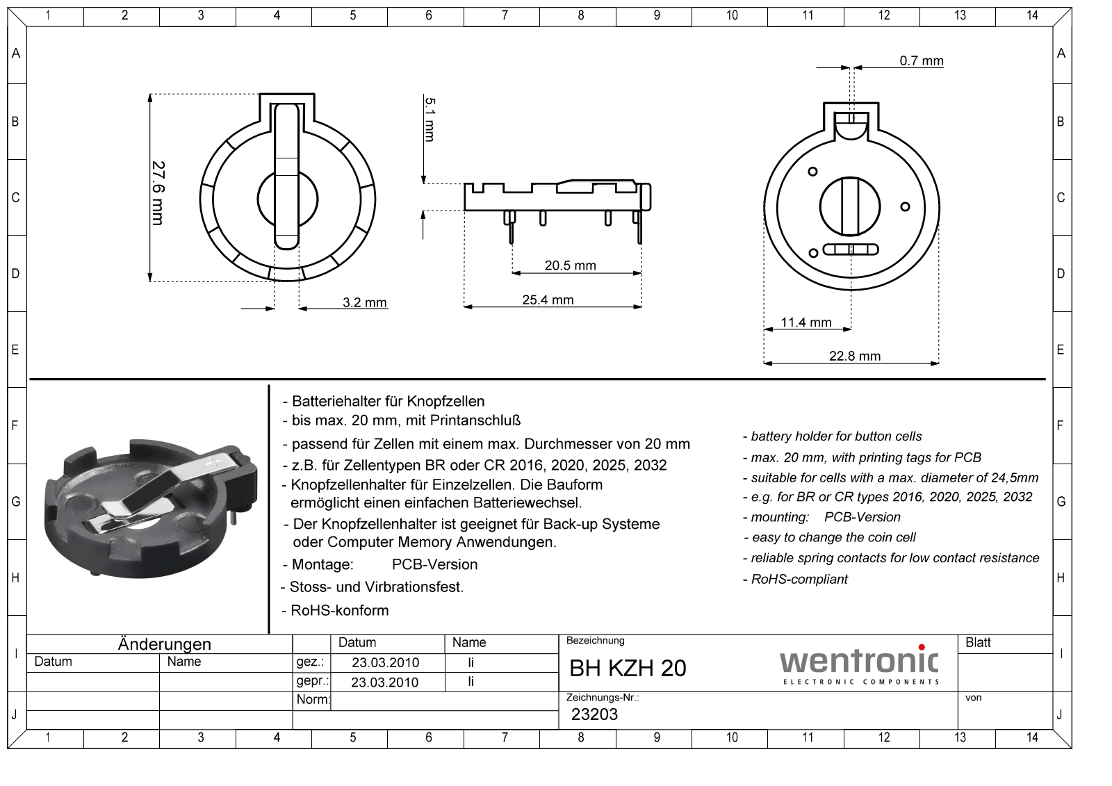 Datasheet KZH 20-1 Datasheet (FREI) - ManualMachine.com