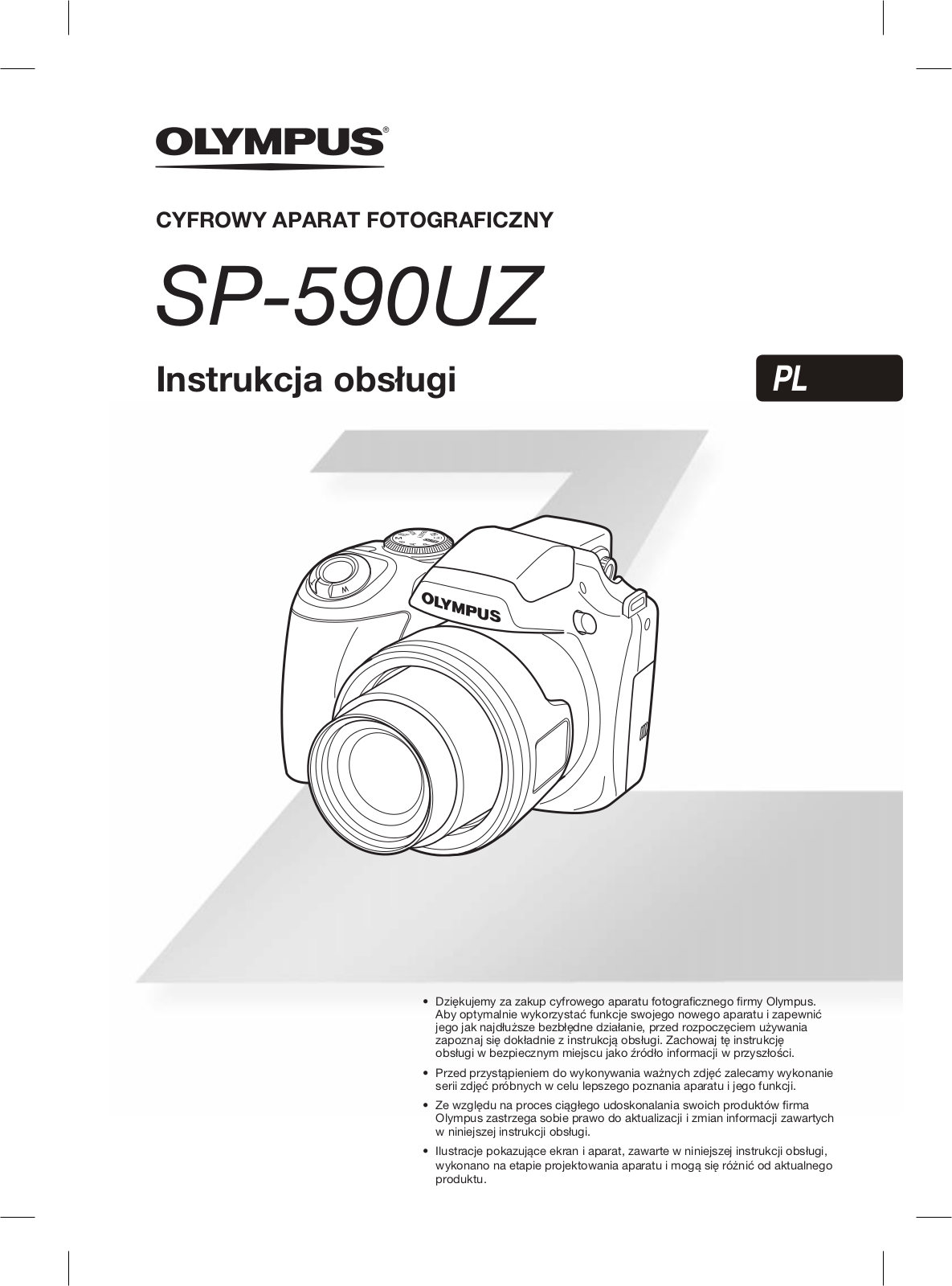 OLYMPUS SP-590UZ User Manual