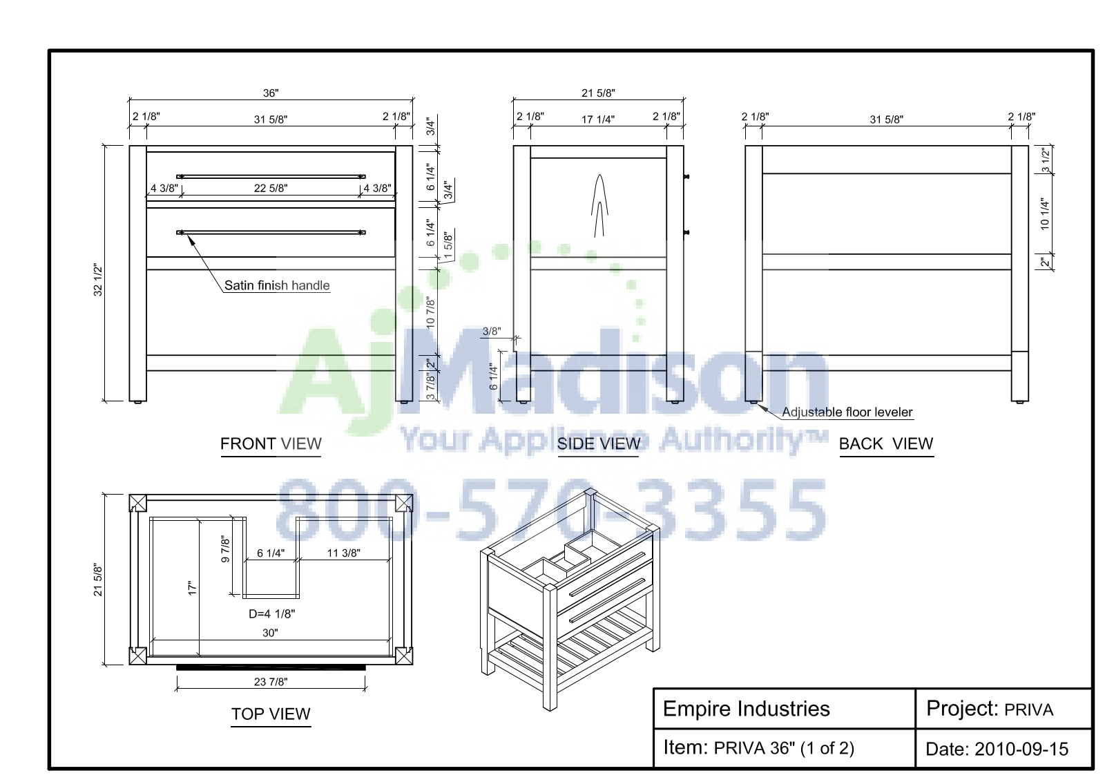 Empire Industries PR36DC Specs