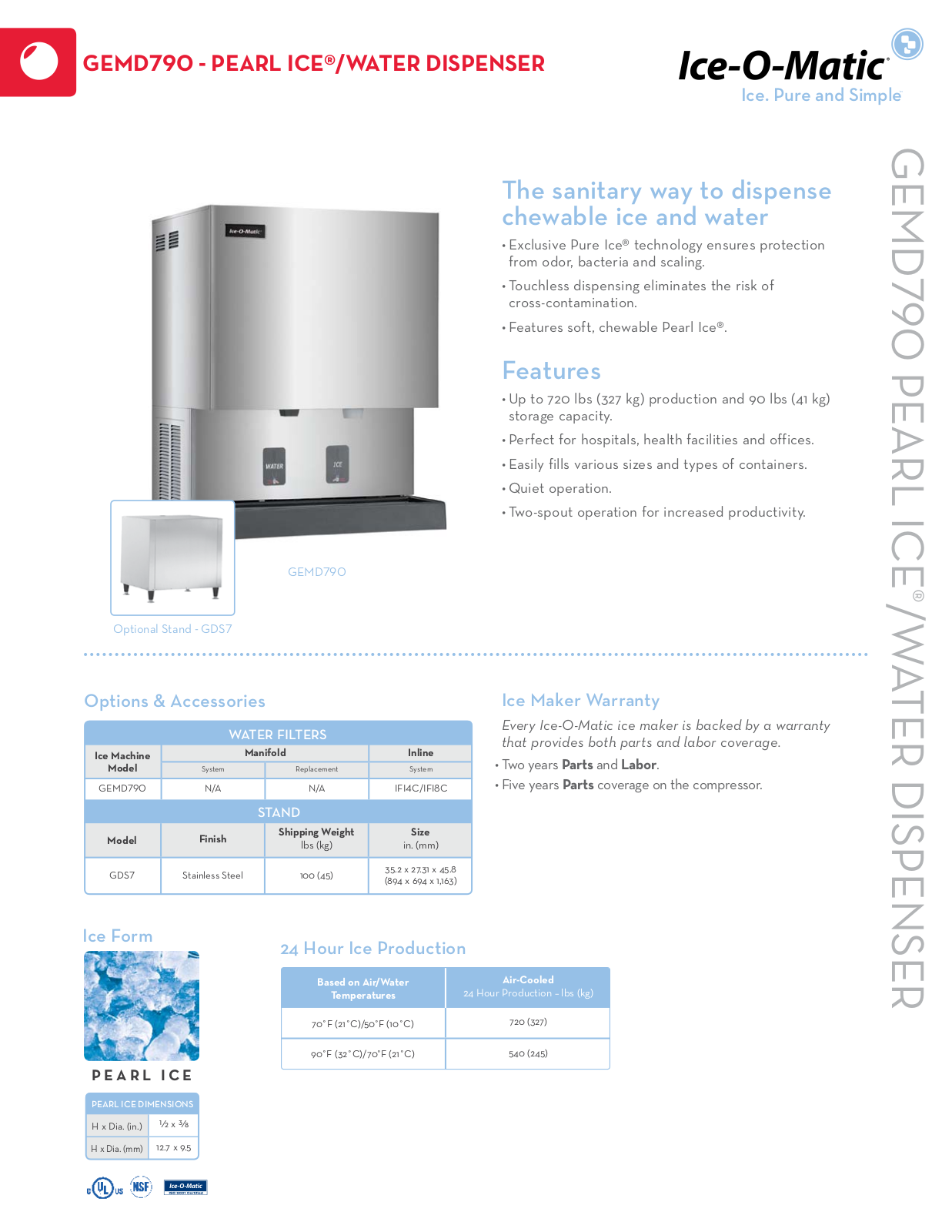 Ice-O-Matic GEMD790 User Manual