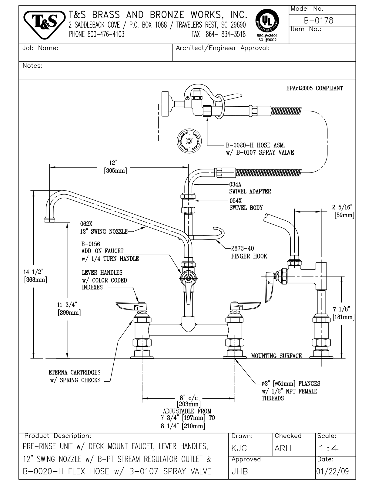 T & S Brass & Bronze Works B-0178 General Manual