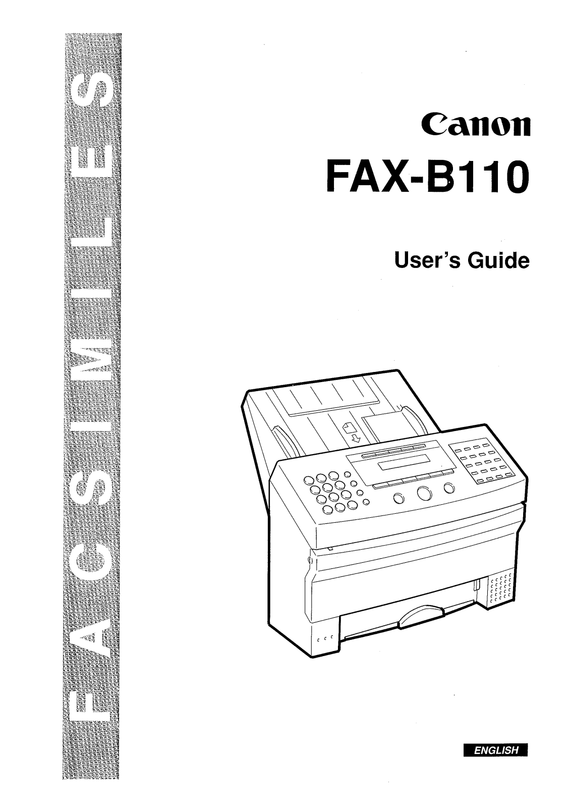 Canon FAX-B110 User Manual