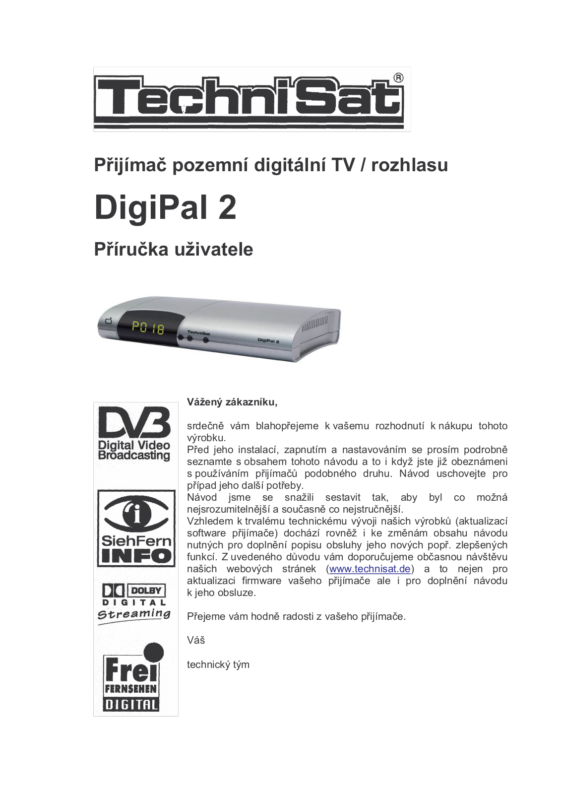 TechniSat DigiPal 2 User Manual