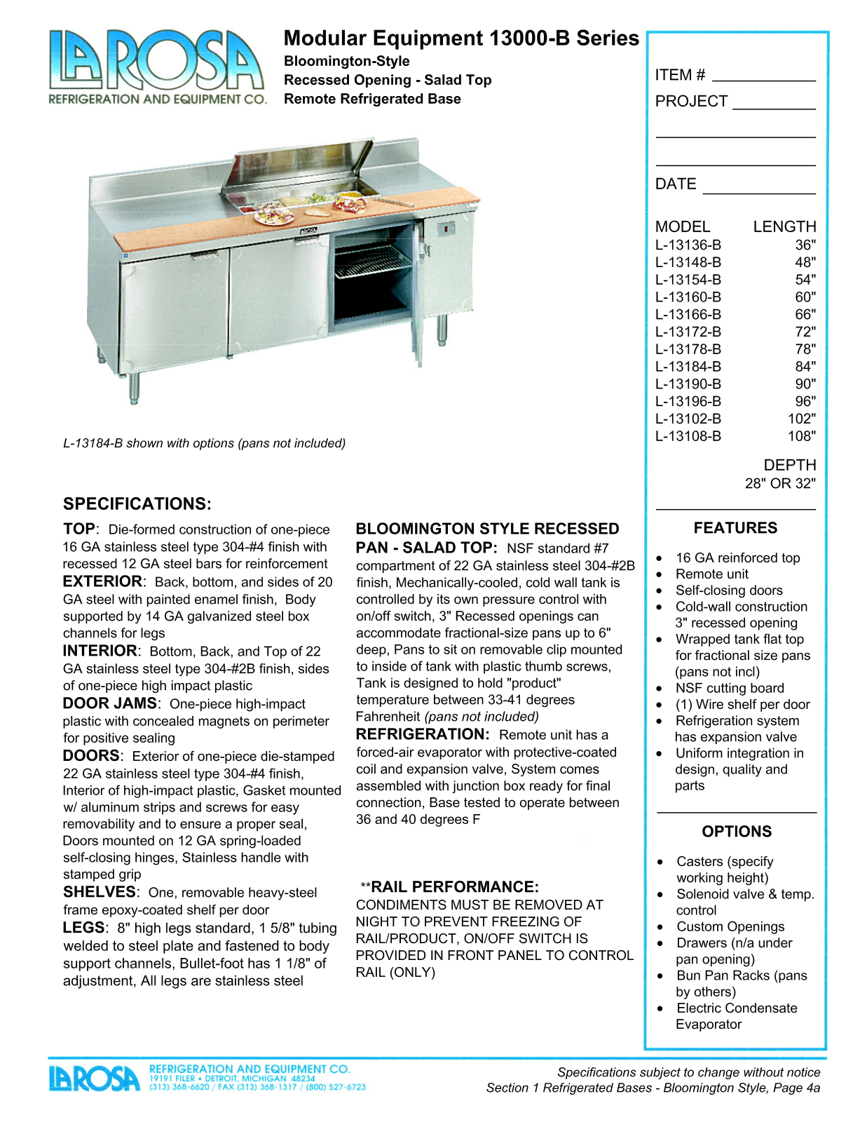 Larosa L-13102-B User Manual