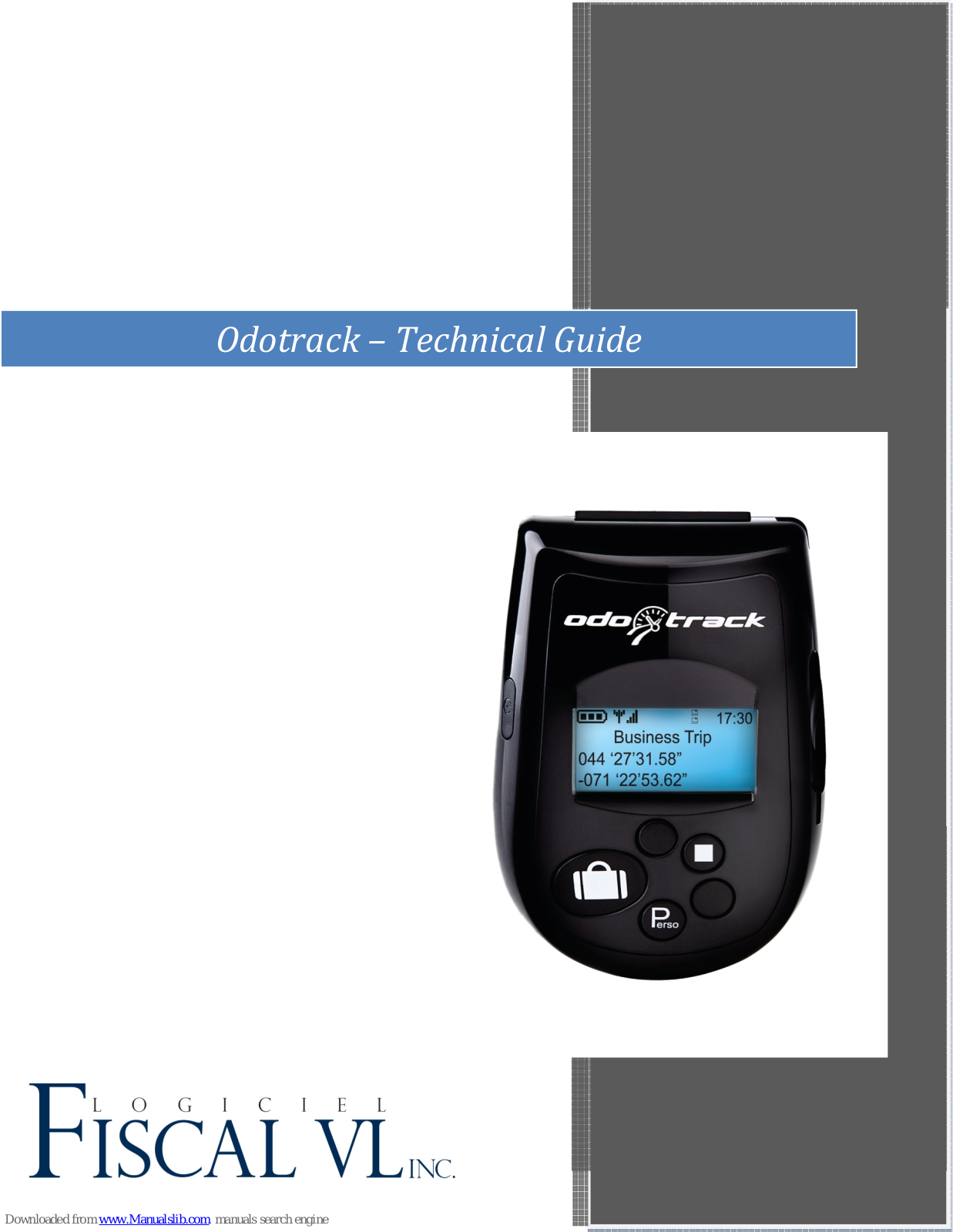 Fiscal VL Odotrack Technical Manual - ManualMachine.com