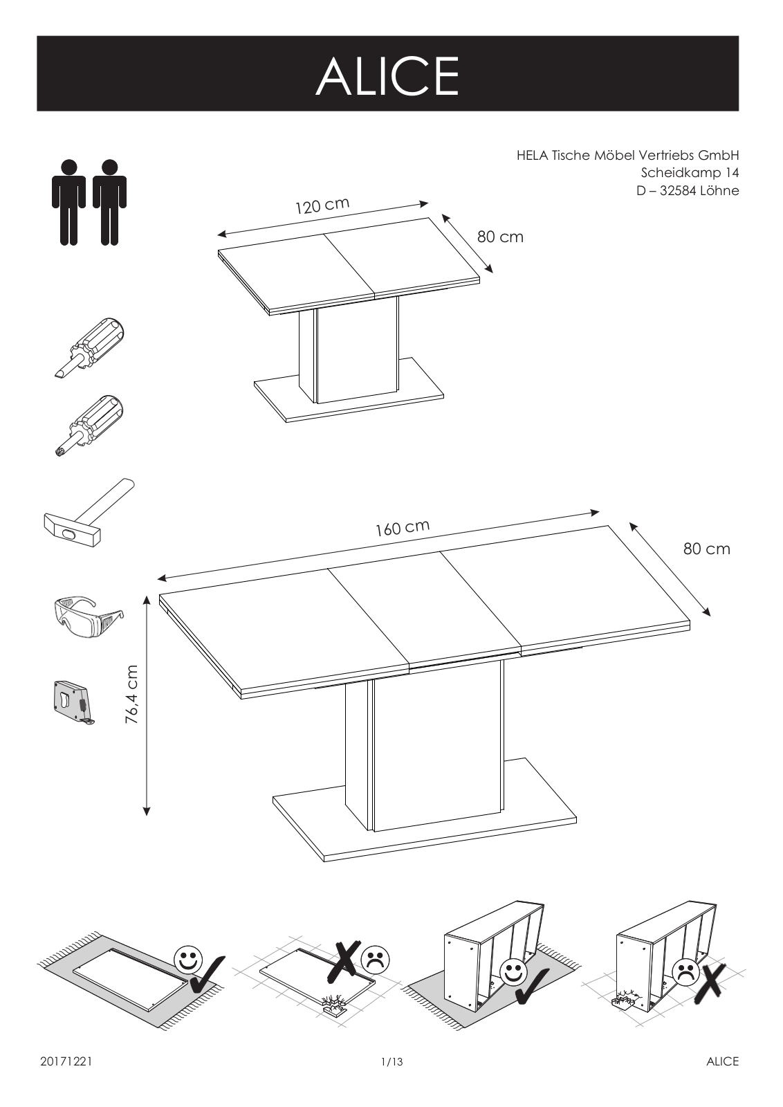 HELA Alice Assembly instructions - ManualMachine.com