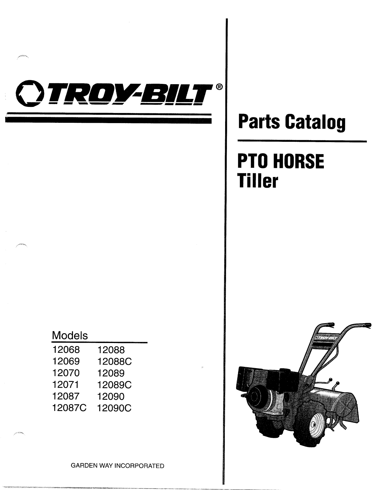 Troy-Bilt 12088C, 12087C, 12071, 12089C, 12090C User Manual