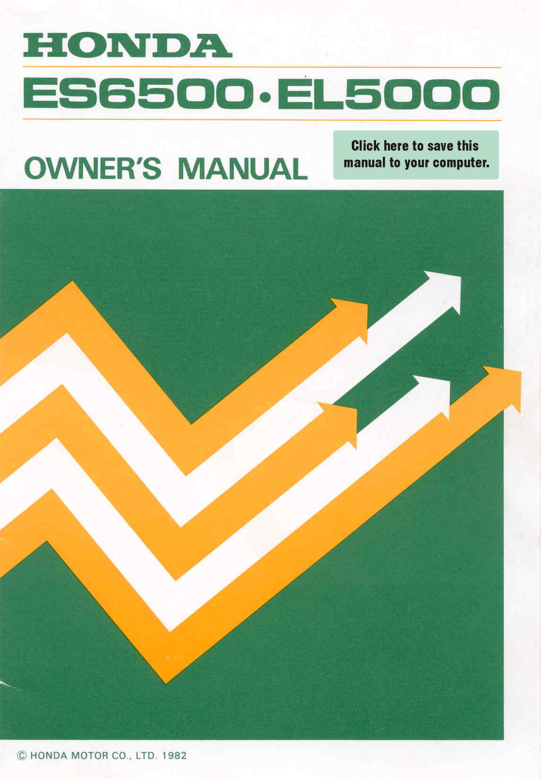 Honda Power Equipment ES6500, EL5000 User Manual