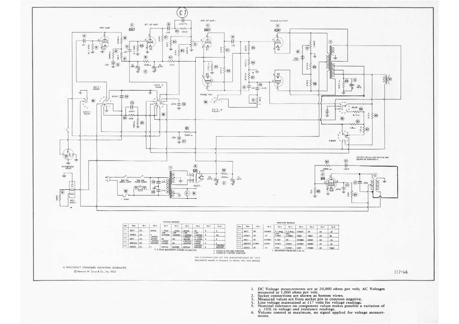 Webster Chicago 288 Schematic