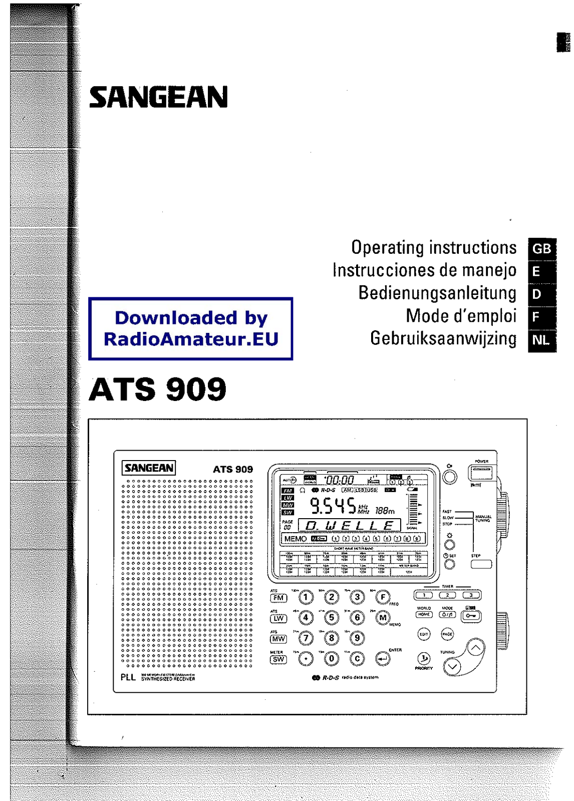 Sangean ATS 909 User Manual