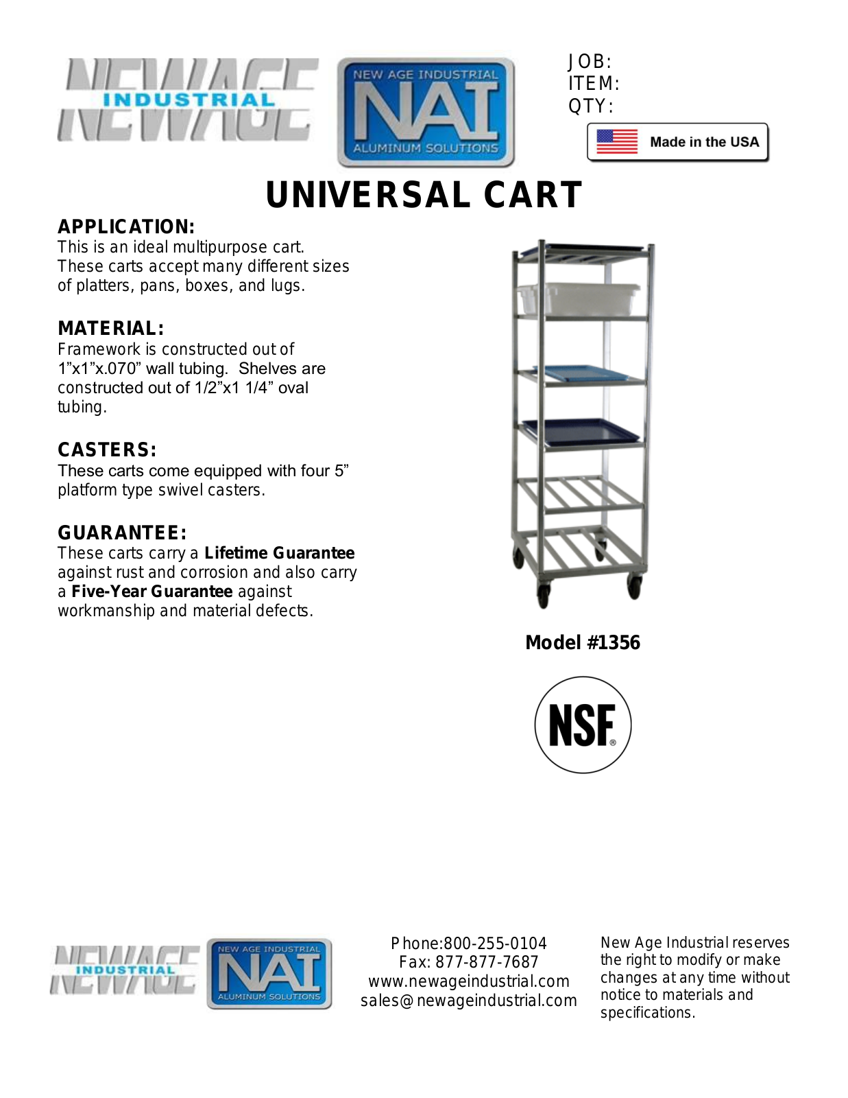 New Age 1356 User Manual - ManualMachine.com