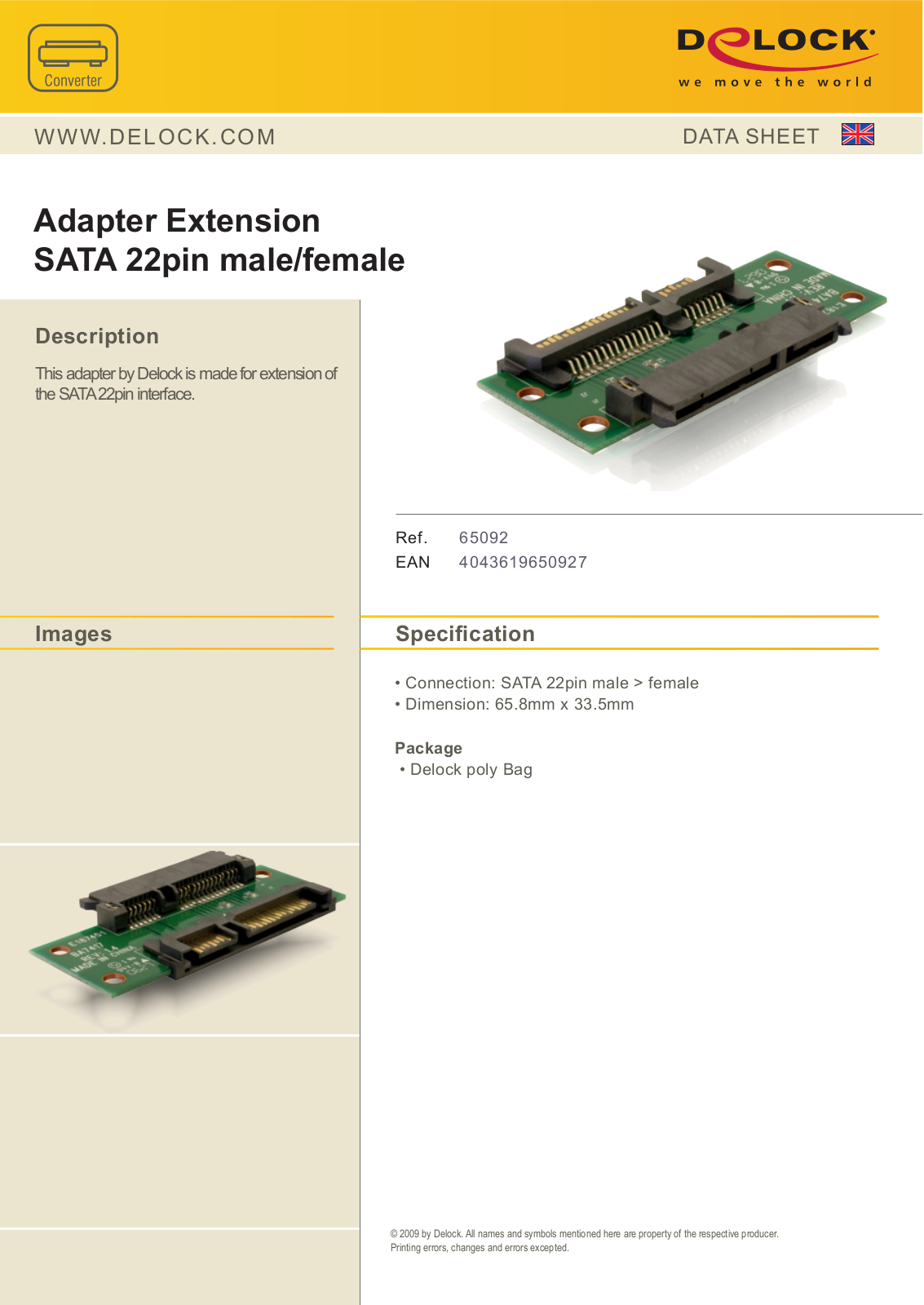 DeLOCK 65092 User Manual