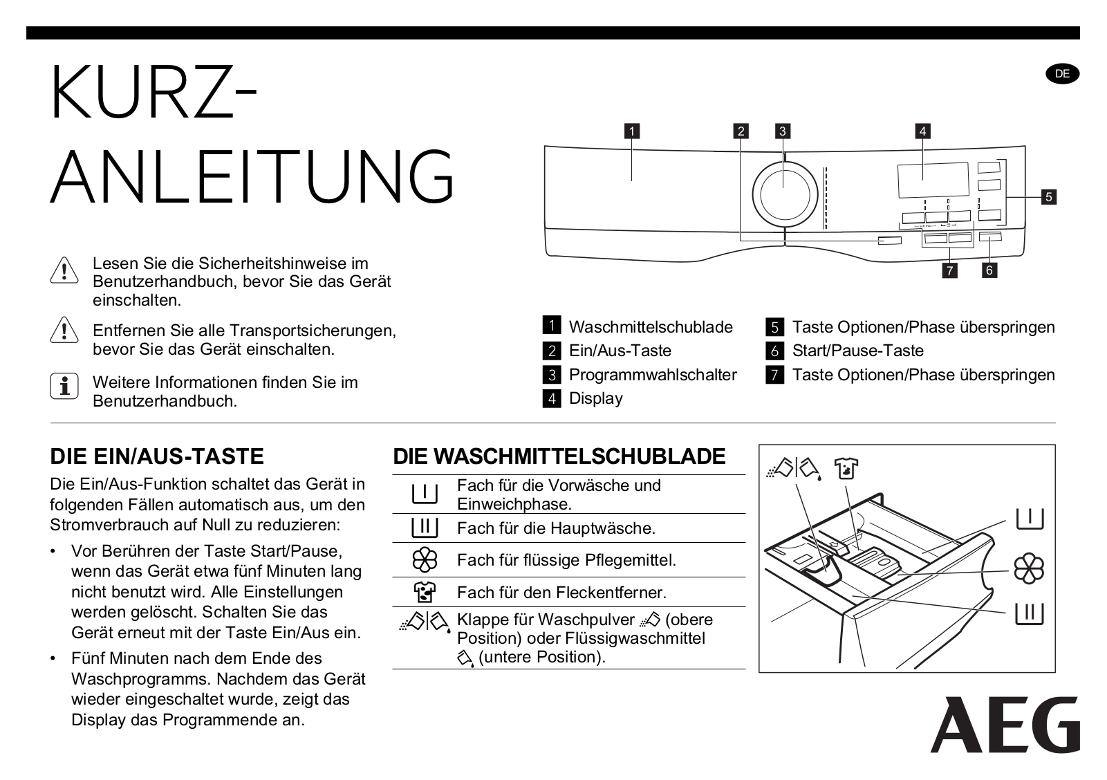 Aeg L8FEE96S, 914 550 610 Quick Guides - ManualMachine.com