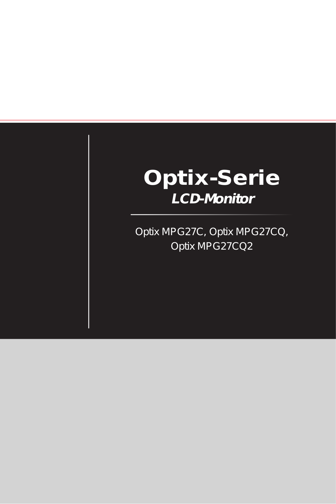 MSI Optix MPG27CQ2 User Manual