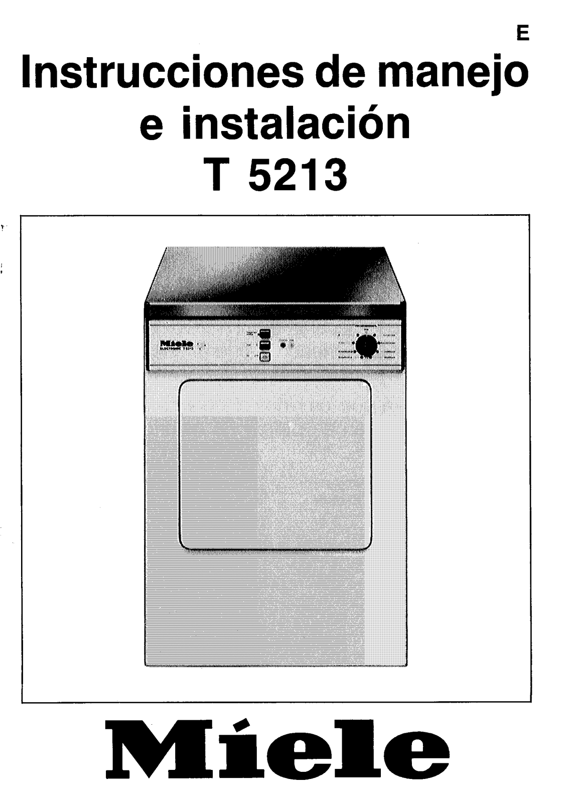 Miele T 5213 User manual