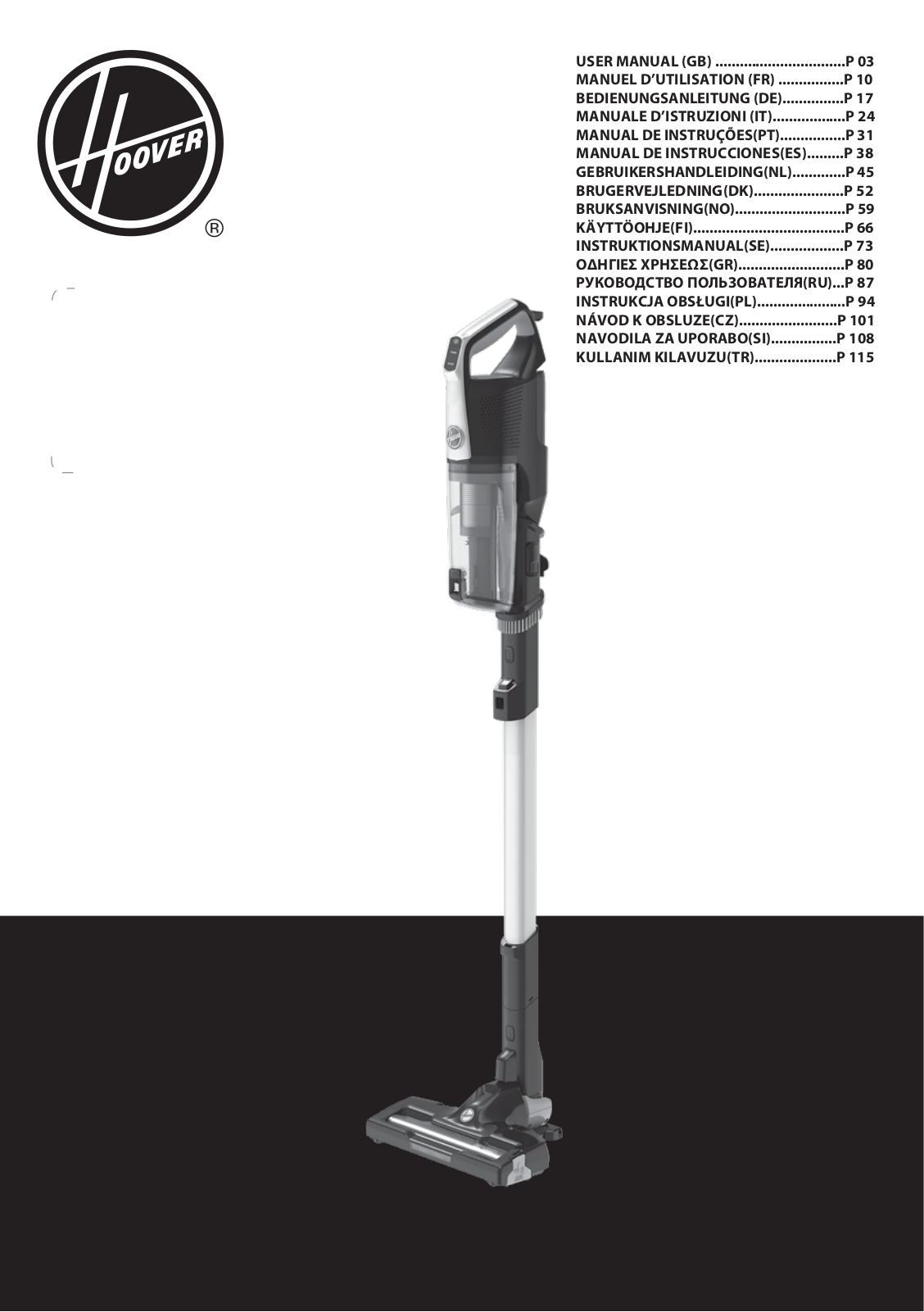 Hoover HF522SFP011 User Manual