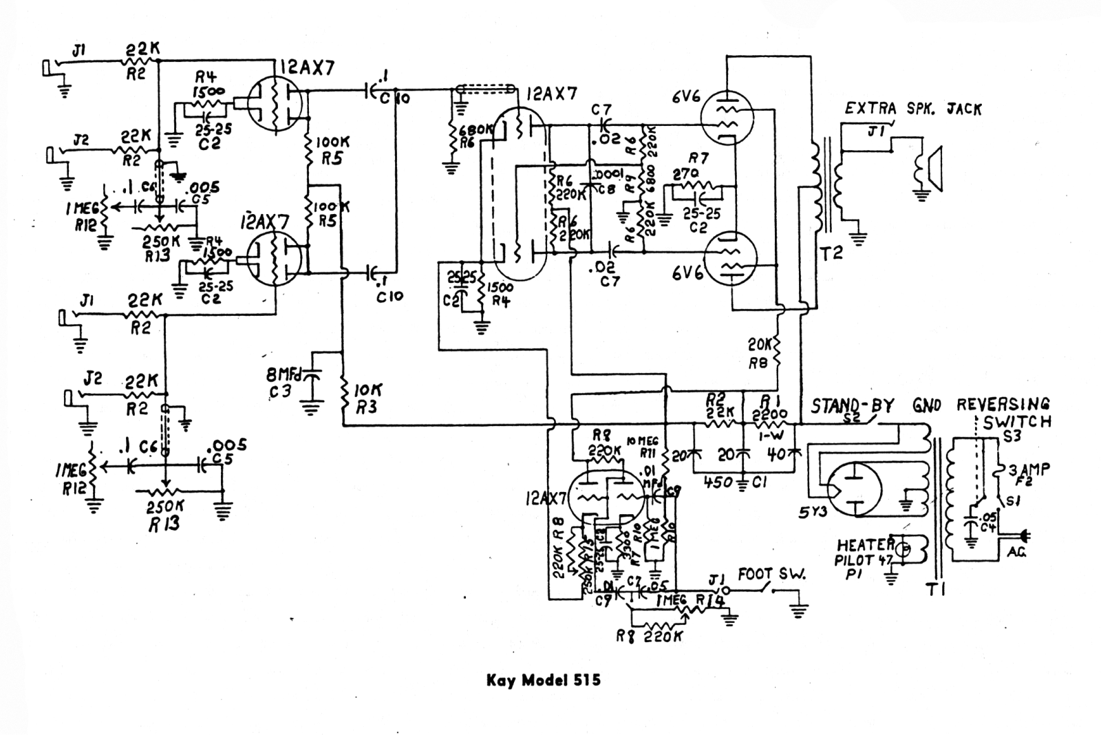 Kay 515 schematic