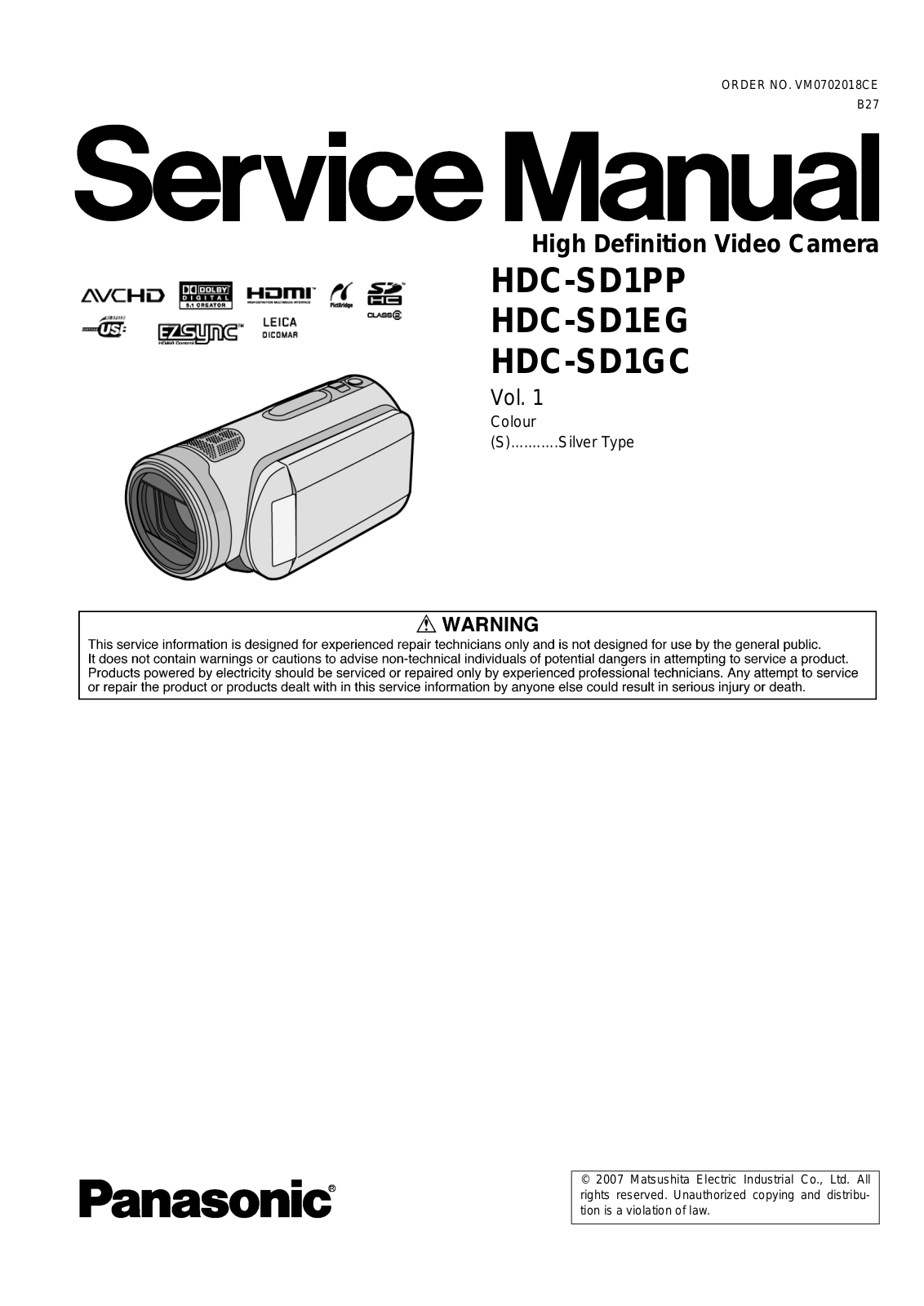 panasonic panasoni_hdc-sd1-eg-gc-pp_sm Datasheet - ManualMachine.com