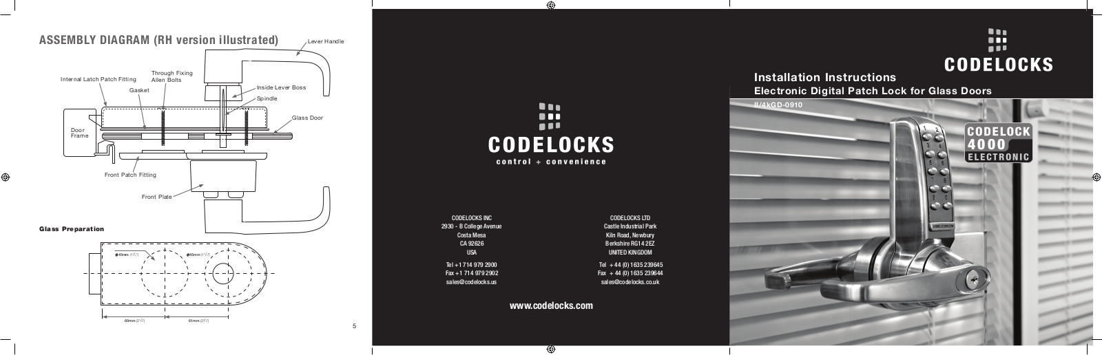 Codelocks CL4000 User Manual