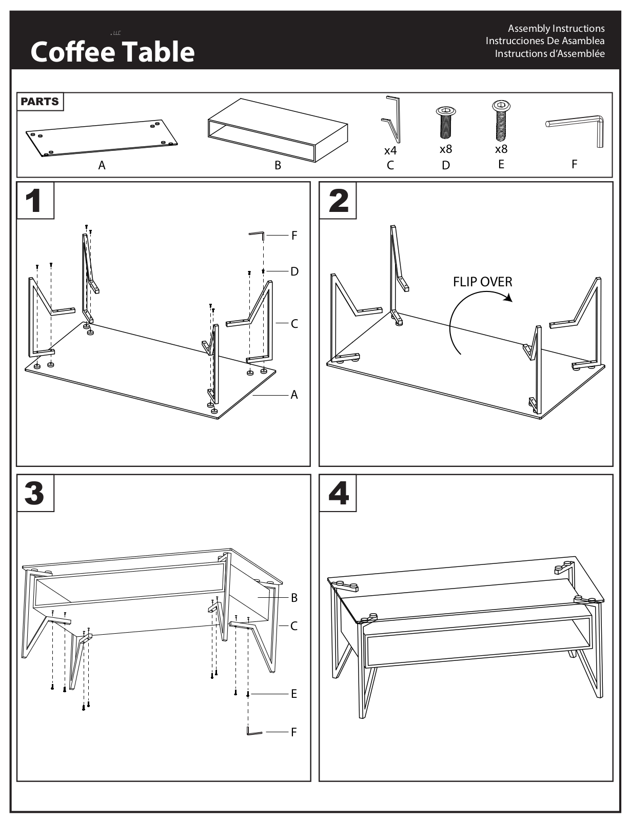 Brayden Studio WADL9893 Assembly Instructions