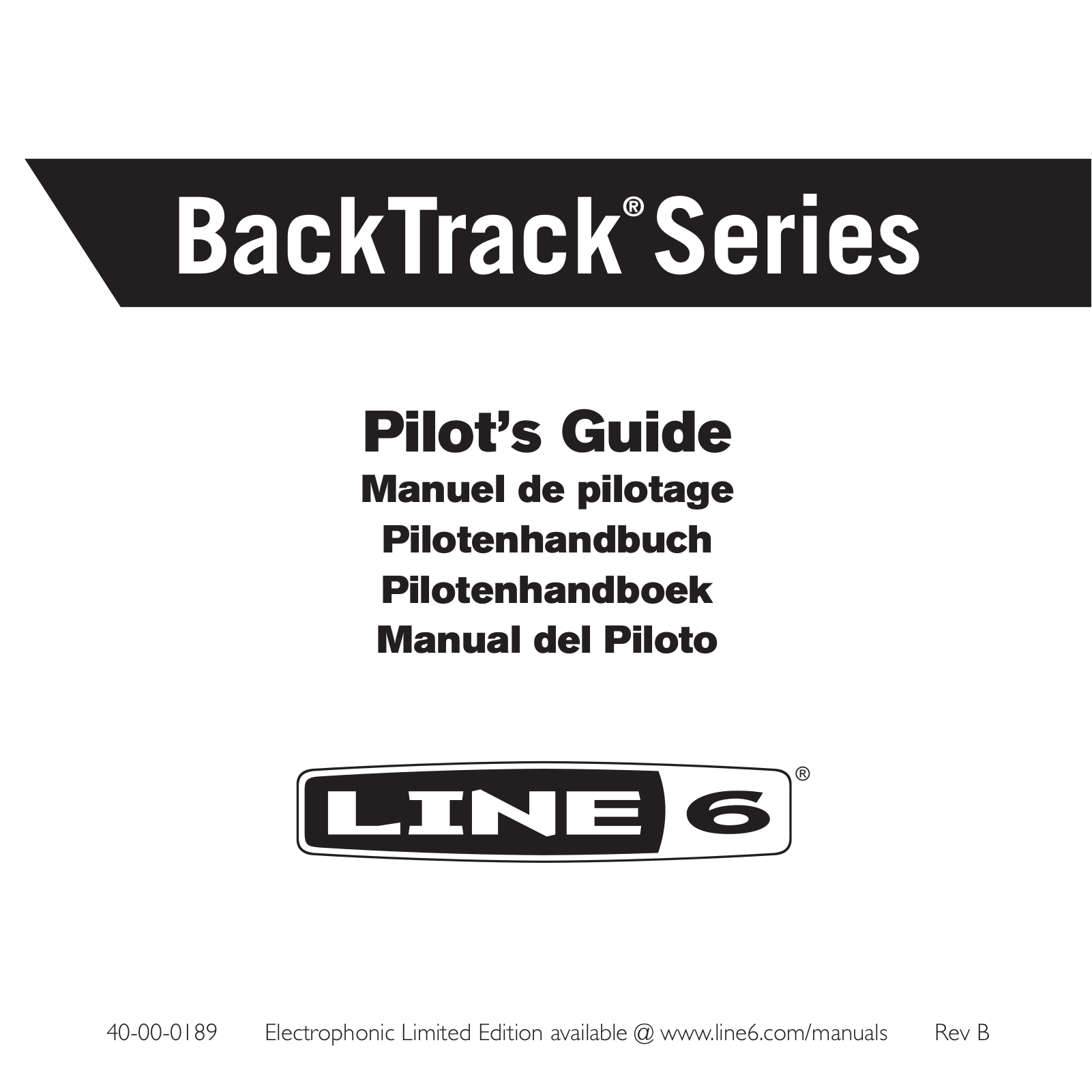 Line 6 BackTrack, BackTrack + Mic User's Manual