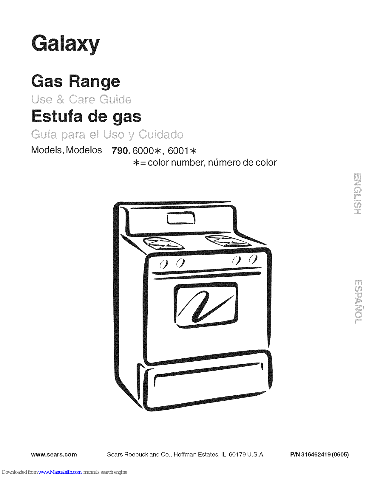 Kenmore 790.6001 Series, 790.6000 Series, Galaxy 790.6001, Galaxy 790.6000 Use & Care Manual - ManualMachine.com