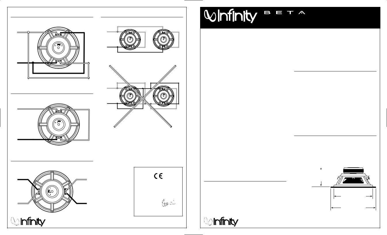 Infinity Beta Ten.dvc User Manual