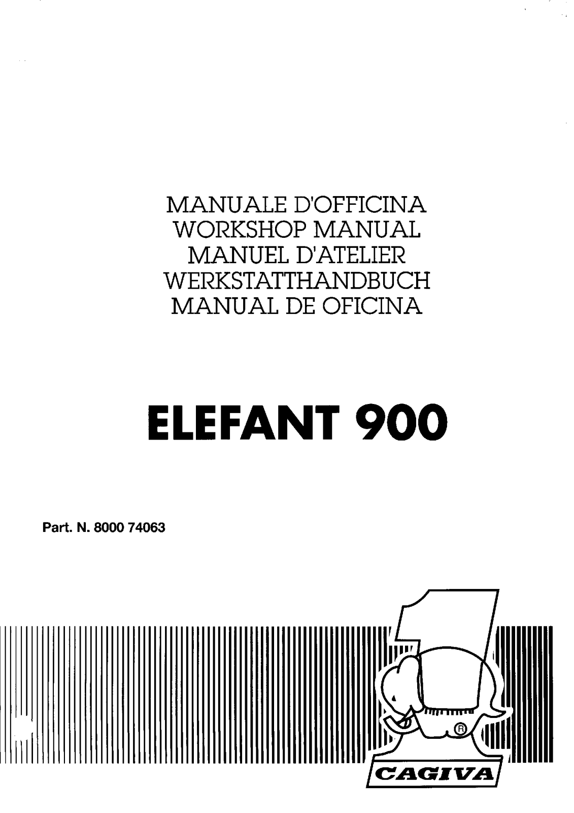 Cagiva Elefant 900 Workshop Manual