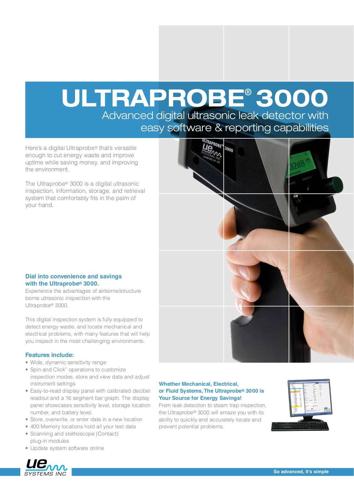 UE Systems Ultraprobe 3000 Specifications