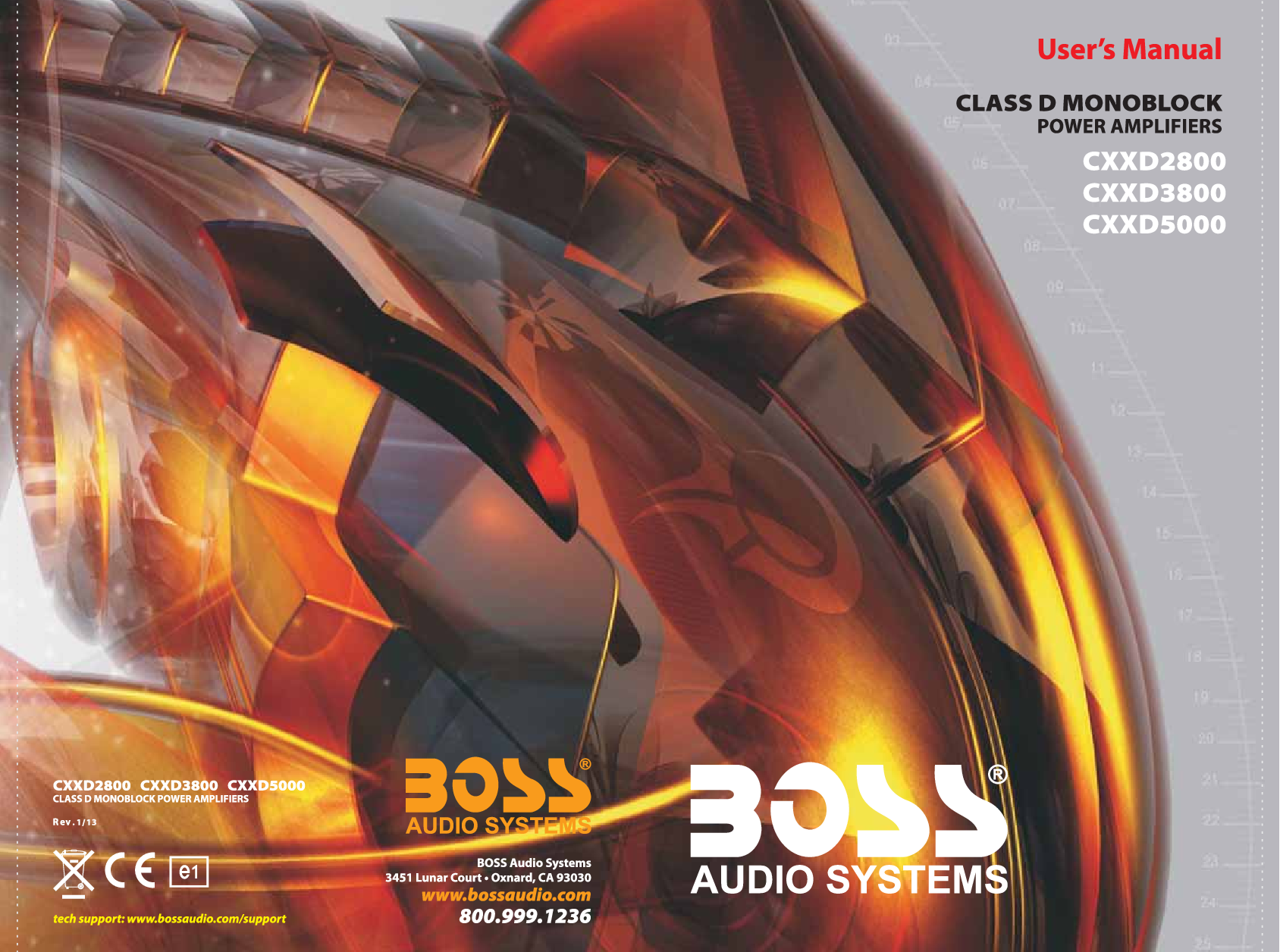 Boss Audio CHAOS EXXTREME II CXXD2800, CHAOS EXXTREME II CXXD3800, CHAOS EXXTREME II CXXD5000 User Manual