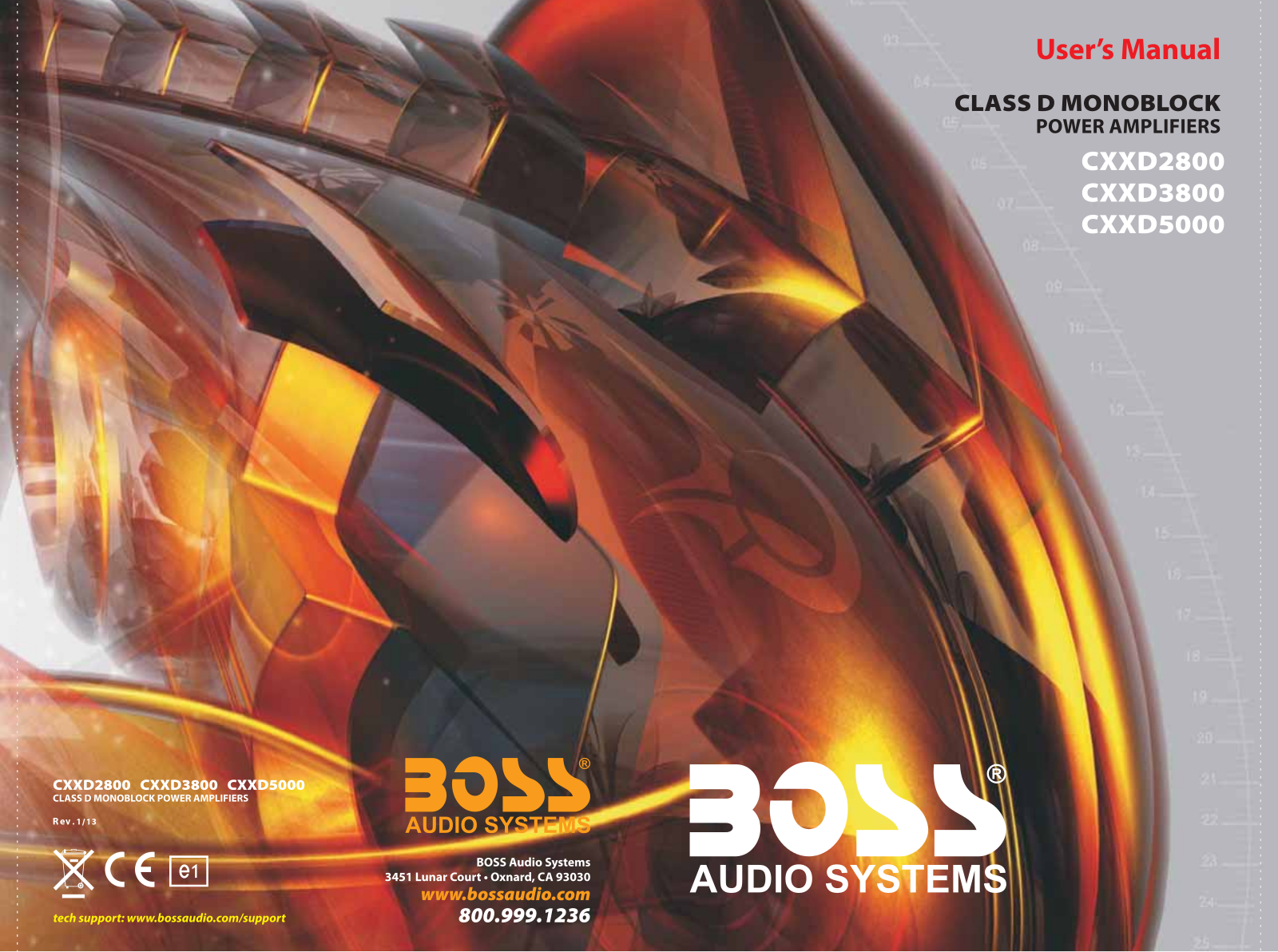 Boss Audio CHAOS EXXTREME II CXXD2800, CHAOS EXXTREME II CXXD3800, CHAOS EXXTREME II CXXD5000 User Manual