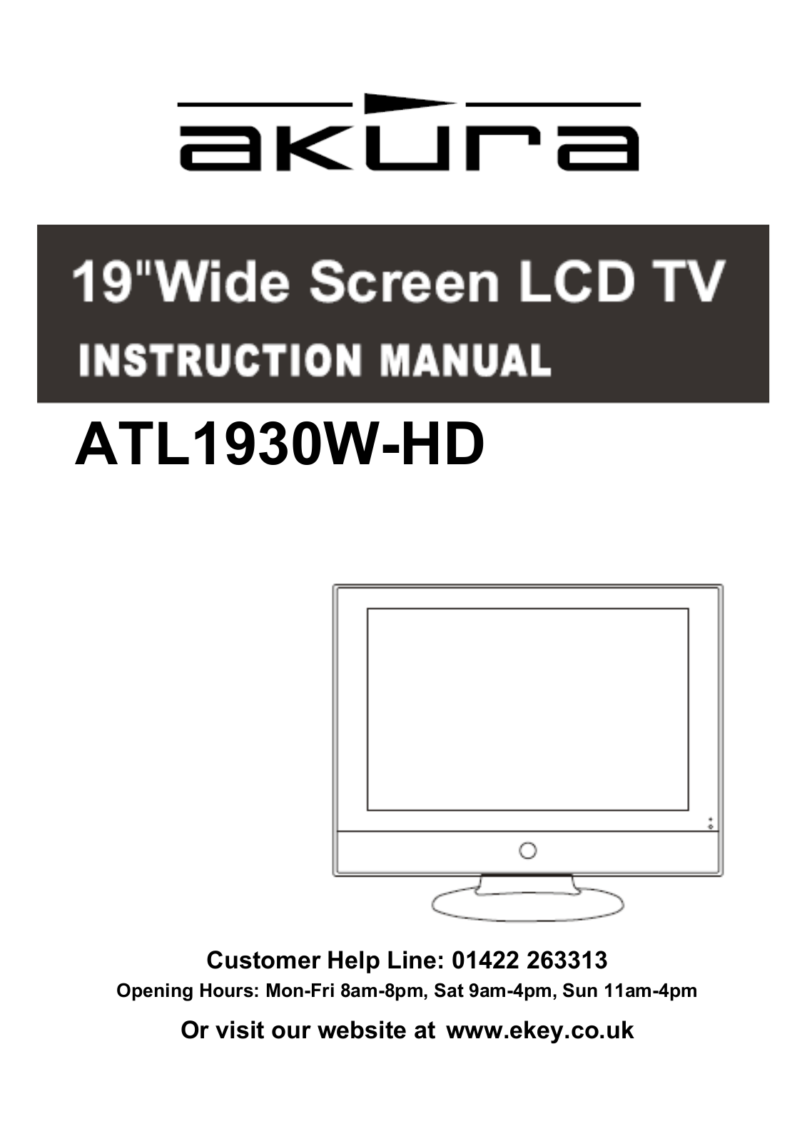 Akura ATL1930W-HD User's Manual