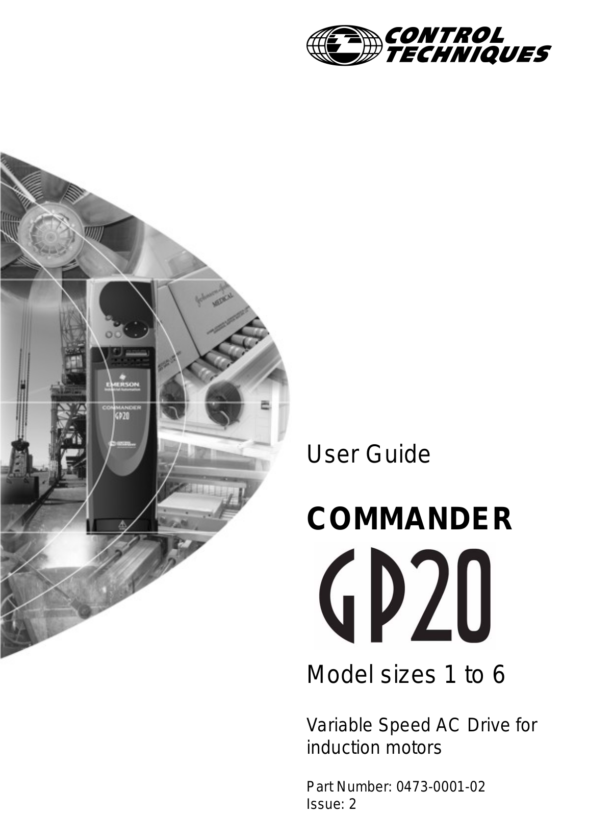 Control Techniques Commander GP20 User Guide