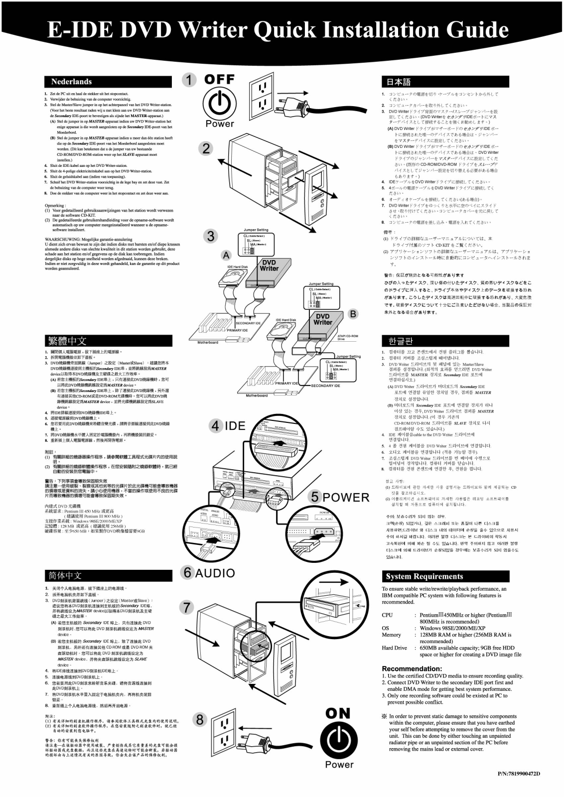 GIGABYTE GO-W1616A, GO-W1608A, GO-W0808A Owner's Manual